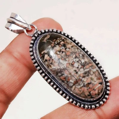 Ciondolo gioiello design antico fatto a mano pietra preziosa corallo... - Immagine 1 di 4