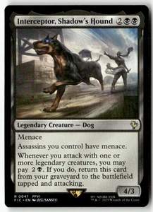 Interceptor, Shadow's Hound R 47 Non-Foil NM MTG Commander: FINAL FANTASY Magic - Picture 1 of 1