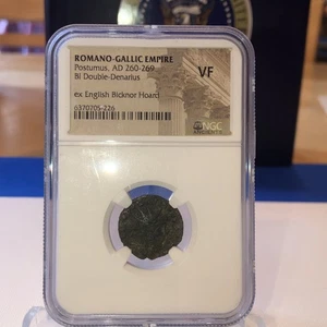 Romano-Gallic Empire - Postumes AD 260-269 Bi Double Denarius NGC VF ((Ancient)) - Picture 1 of 10