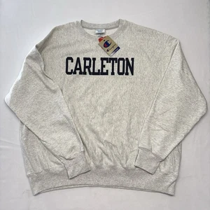 Carleton Knights Champion Reverse Weave 3-XL meliertes graues Sweatshirt mit Rundhalsausschnitt - Bild 1 von 10