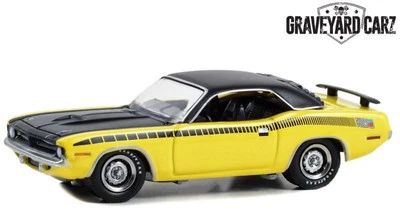 PLYMOUTH AAR`Cuda - Graveyard Carz - 1970 - yellow - Greenlight 1:64 - Photo 1/4