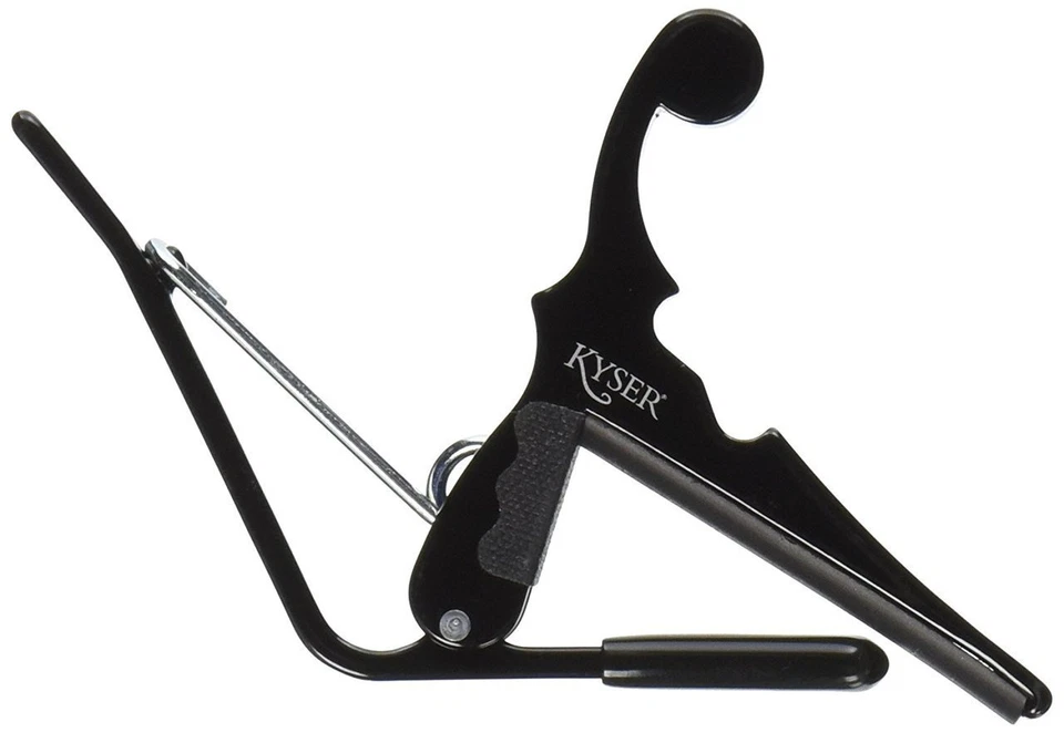 KYSER Kbmba Quick Change Capo for Ukulele Mandolin Banjo 4 or 5 Black Finish