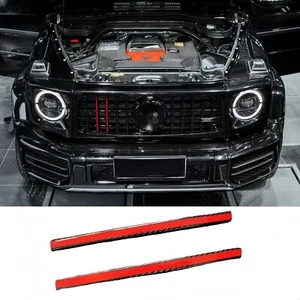 Dry Carbon Fiber Middle Grille Trim Cover for Mercedes G Wagon W464 G63 AMG 900 - Picture 1 of 22