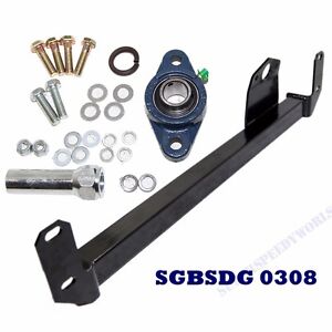 BLACK Steering Gear Box Stabilizer Bar fits 03-08 Dodge RAM 2500/RAM 3500 4WD