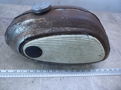 Yamaha YJ1 YF1 Y22 1965 80cc Y832) tanque de gasolina gasolina con tapa y rodilleras Foto 1 de 4