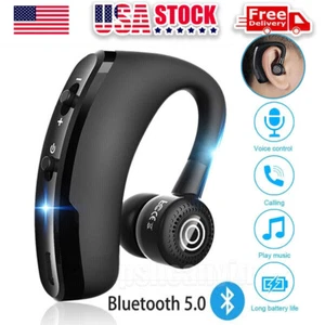 Driving Trucker Earpiece Wireless Headset Noise Cancelling Earbuds Bluetooth 5.0 - Picture 1 of 10