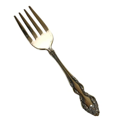Oneida Rogers Baroque Rose Baby Fork Silverplate Flatware Vintage Discontinued - Image 1 of 4
