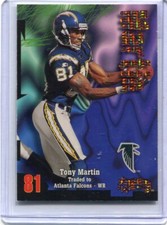 1998 Skybox Thunder - TONY MARTIN - Super Rave #122 - SAN DIEGO CHARGERS #d20/25
