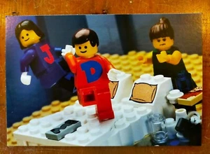 Rare Lego TRACEY EMIN Postcard - Boing Boing! 2003 by The Little Artists - Picture 1 of 2