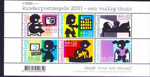 Netherlands Sc B784 Children's Safety  Sheet of 6 MNH Children's Welfare 2007 - Picture 1 of 2