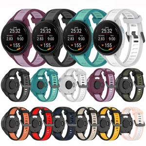 18MM 20MM 22MM Two-color Textured Strap Watch Strap for Forerunner165 - Picture 1 of 33