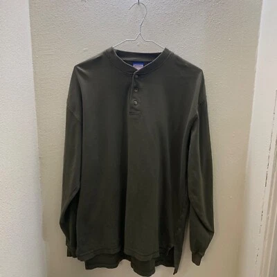 Pendleton Crewneck Sweater Long Sleeve Olive Green w/ Buttons, Men's Size Large - Image 1 of 4