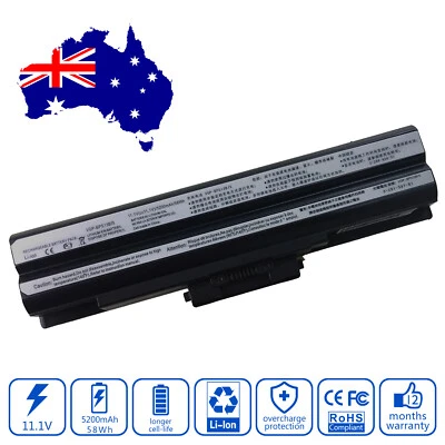 Battery for Sony Vaio VGN-NW235F VGN-NW238F VGN-NW240F VGN-NW275F Laptop 5200mAh - image 1 of 4