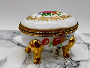 The Leonardo Collection Small Porcelain Trinket Box - Picture 1 of 12