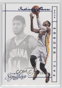 2013-14 Panini Signatures Blue /15 Paul George #86