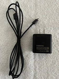 Samsung Super-Fast Charger 45W USB Type-C Wall Charger + 6 ft cord- Black - Photo 1 sur 2