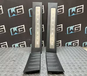 OEM 2021-23 FORD F150 Platinum Black Set Front Rear Door Sills Scuff Panels - Foto 1 di 7