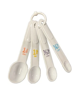 Good Cook 19865 White Plastic Metric & US Units Measuring Spoon - Image 1 of 3