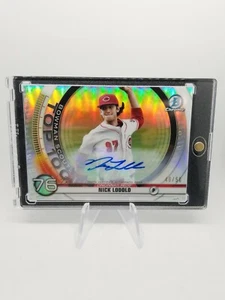 2020 Bowman Chrome Nick Lodolo Cincinnati Reds Top 100 Auto /50 MAG CASE! - Bild 1 von 1