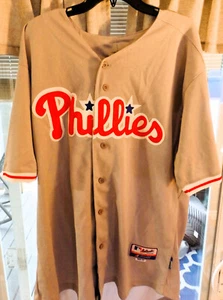 Majestic MLB HOF Philadelphia Phillies Roy Halladay #34 Gray Jersey Size 54 - Picture 1 of 4