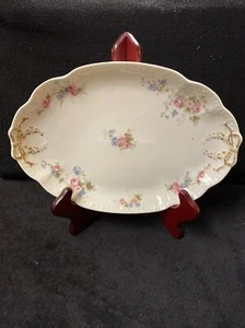 ANTIGUO PLATO DE SERVIR CH FIELD GDA 11” LIMOGES HAVILAND DISEÑO FLORAL EC - Imagen 1 de 12