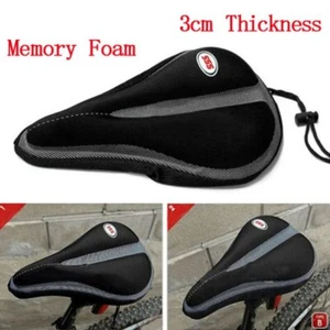 NEW SSS Memory Foam Bike Seat Cushion Soft Comfortable Anti-slip Free Express - Picture 1 of 2