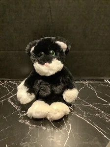 VGUC- 9” TY Attic Treasures Bessie Black White Cat Plush Stuffed Animal - Picture 1 of 4