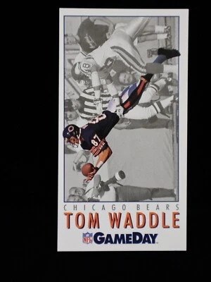 1992  Tom Waddle  Chicago Bears  GameDay Card  #50 - Image 1 of 2