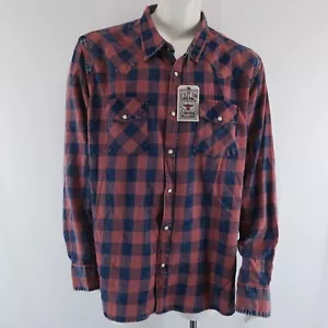 Camisa occidental Flag & Anthem Desert Son Dierks Bentley Pearl Snap para hombre XXL 2XL - Imagen 1 de 10