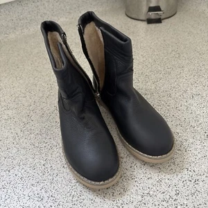 Country Road Navy Blue Leather Boots Size 36 - Picture 1 of 6