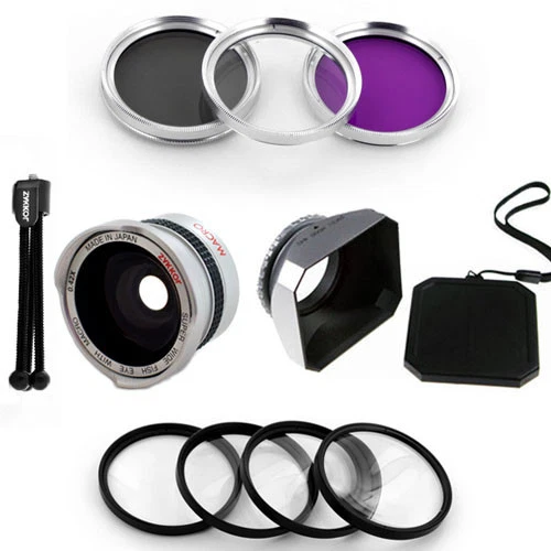 Wide Fish Eye Lens, Filter kit,Macro,Hood for Olympus PEN E-PL3/E-P3/E-PL2E-PM1 - Image 1 of 1