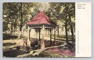 Janssen Park Spring Mena Arkansas Gazebo Postcard - Picture 1 of 2