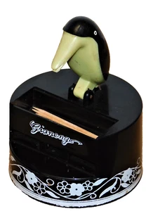 Vntge Toucan Toothpick Dispenser Holder Mechanical Plastic Novelty Works Jianeng - Picture 1 of 17