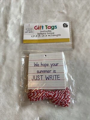 Etiquetas de regalo que incluyen 17,5 pies Bakers Twine suministros para maestros 30ct (fin de año) Foto 1 de 2