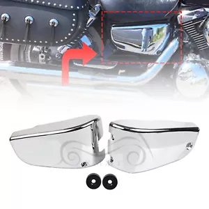 Motorcycle Side Battery Fairing Covers For Kawasaki Vulcan 1500 VN1500E Classic - Picture 1 of 16