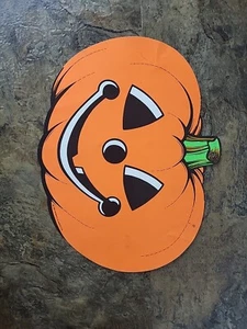 Vintage USA Beistle Halloween Pumpkin Jack O Lantern Die Cut Decoration 1990 - Picture 1 of 5