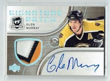 05-06 UD Upper Deck The Cup Signature Patches  Glen Murray  /75  Patch  Auto