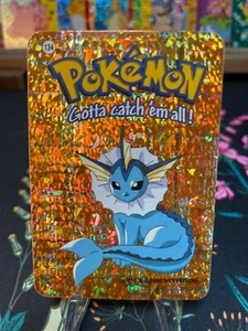 Vaporeon #134 - Vintage Vending Machine Prism Sticker 2000 - Pokemon Card - Picture 1 of 2