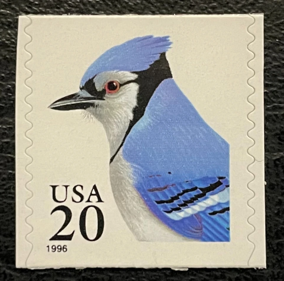 1996 Scott #3053, 20¢, BLUE JAY - Coil Single - Mint NH - Image 1 of 1