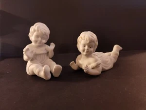 Scioto Vintage 1985 Keramik Biskuit Kinder fertig zum Bemalen.  - Bild 1 von 10