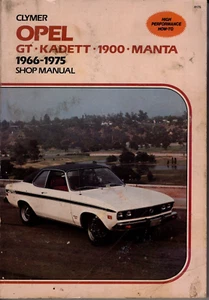 Clymer Service Reparatur Opel GT Kadett 1900 Manta 1966 - 1975 MN1416 - Bild 1 von 3
