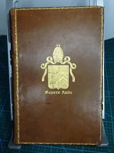 Quentin Durward Sir Walter Scott Manchester Grammar School 1887 leather bound - Imagen 1 de 6
