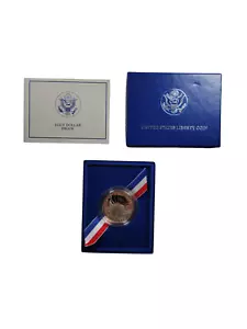 Moneda Libertad Estados Unidos 1986 S Libertad Medio Dólar Prueba Moneda con Certificado de Autenticidad + Caja - Imagen 1 de 8