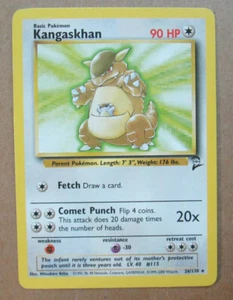 Kangaskhan - 26/130 - Rare Non-Holo WOTC TCG—Base Set 2 Pokemon Card - Picture 1 of 11