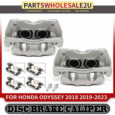 2x Pinza de freno delantera para conductor y pasajero con soporte para Honda Odyssey 2018-2023 Foto 1 de 4