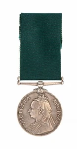 Victorian Volunteer Long Service Medal 212.PTE.J.RHIND.3/V.B.SEA.HDRS - Bild 1 von 1