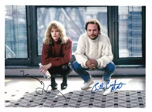 Foto autógrafa de Billy Crystal Meg Ryan cuando Harry conoció a Sally 8x10 certificado de autenticidad - Imagen 1 de 1