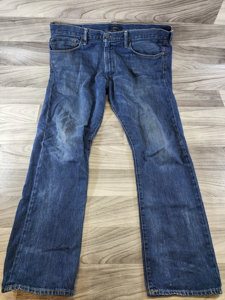 Polo Ralph Lauren Mens size 39x30 The Prospect Straight Blue - Image 1 of 4