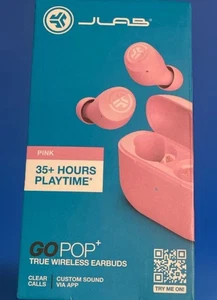 NEW! JLab Go Air Pop HTF Pink Earbuds True Wireless Stereo In-ear Calls/Music - Picture 1 of 7