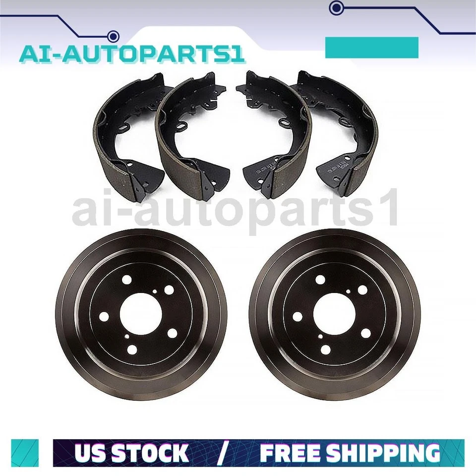 For 2005 - 2007 2008 2009 2010 2011 Dodge Dakota Rear Brake Drums & Brake Shoes - Image 1 of 4